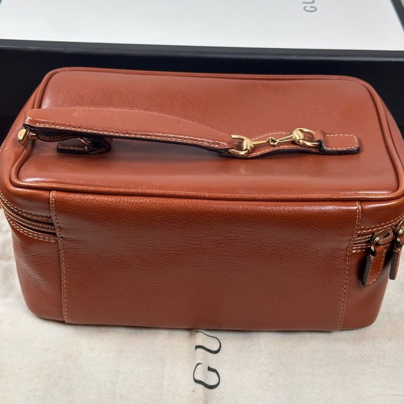 Gucci by Tom Ford mid 90s Horsebit Vanity makeup leather case tan with horsebit - Picture 2 of 13